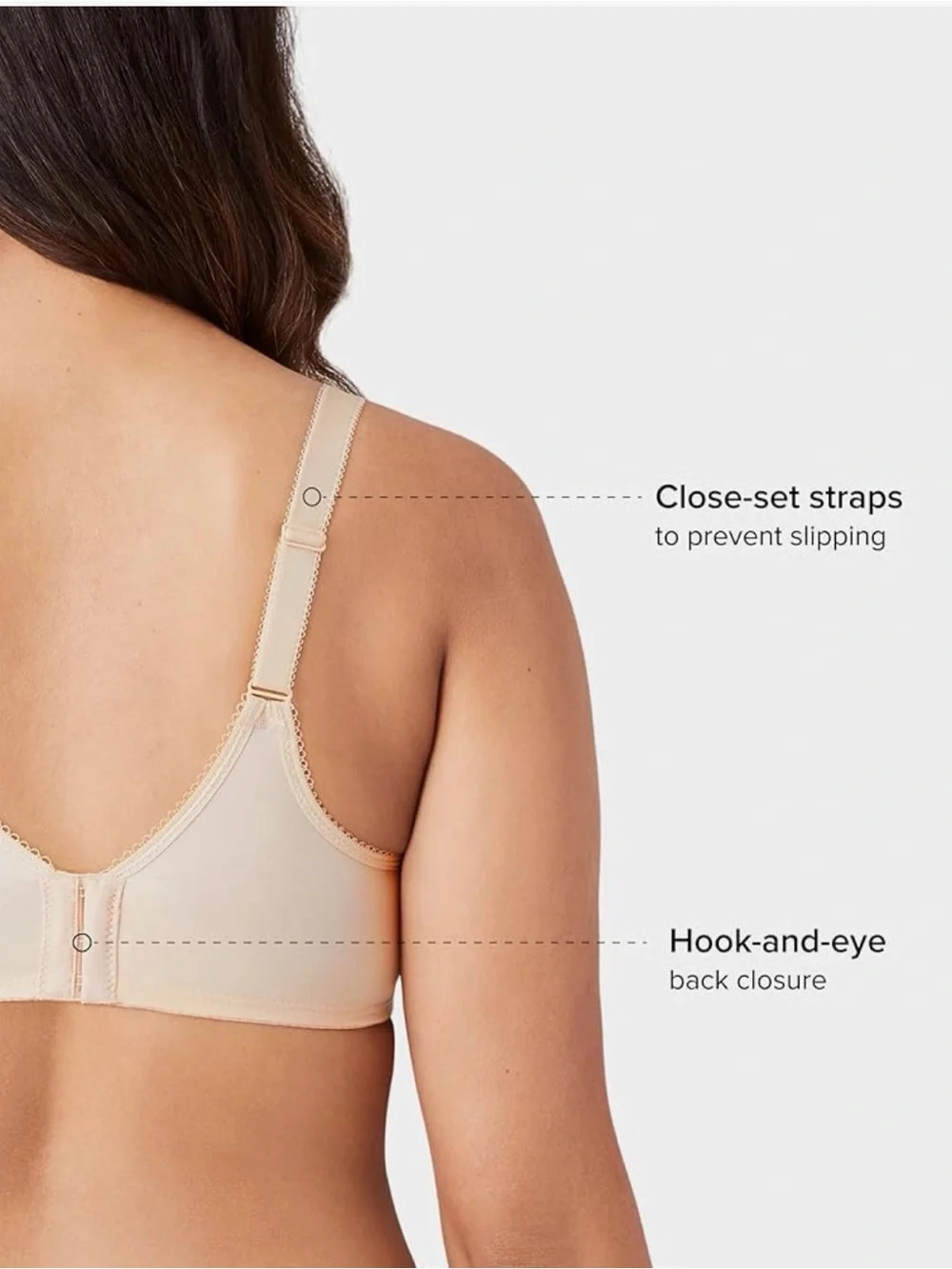 Wacoal Full Figure Basic Beauty Underwire Bra support shape wear 44DDD cobalt - Picture 4 of 8